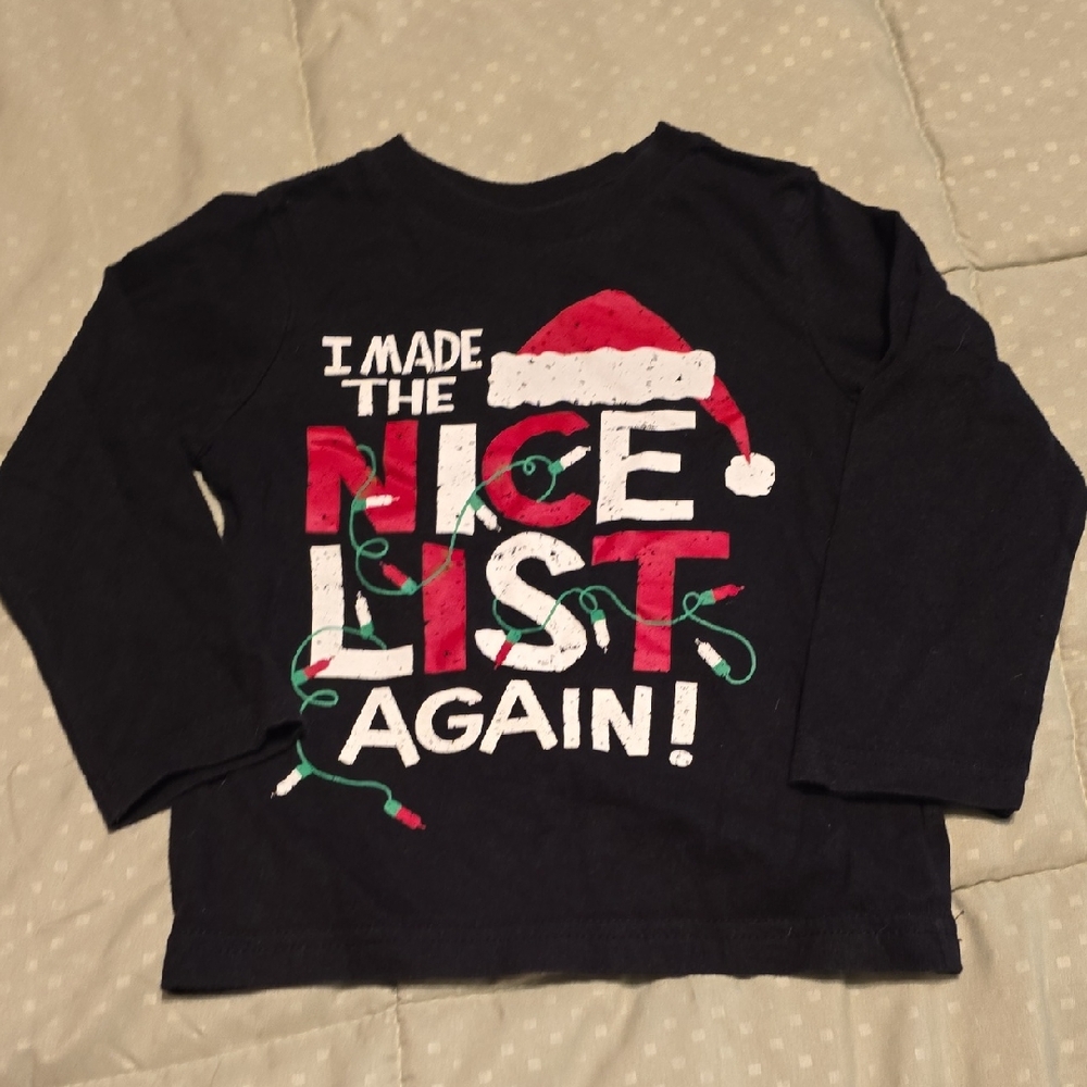 Childrens Place Long Sleeve Tees Black Casual Cotton